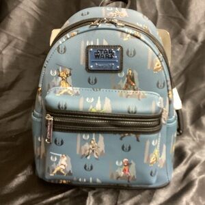 Loungefly Star Wars Kids Mini Backpack - Blue with Characters